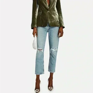 Agolde Riley High-Rise Straight Cropped Jeans size 27